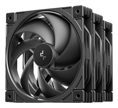Deepcool Fan PC FD12 V2 3IN1 Black 3ER Pack, 120MM) R-FD12V2-BKNPN3-G — image 1