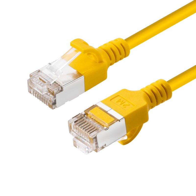 Microconnect V-FTP6A02Y-SLIM Network Cable Yellow 2M CAT.6A U/FTP (STP)