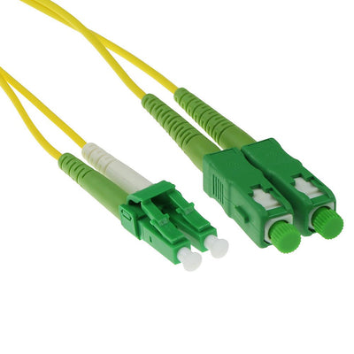 1 Meter Lszh Singlemode 9 125 OS2 Fiber Patch Cable Duplex With Lc APC8 And Sc APC8 Connectors — image 1