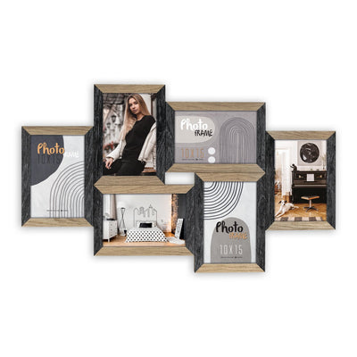 Zep Vercelli Black 6X10X15 Wood Gallery DN688B — image 1