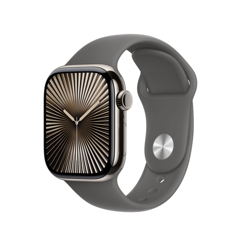 Apple Watch Series 10, Smartwatch Titan Natur, Box Of Titanio, 42MM, Strap Deportiva Grey Piedra M/L, Cellular — image 1