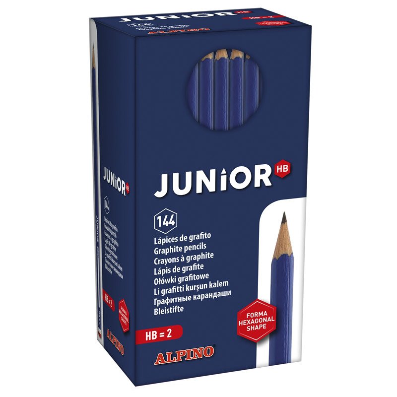 Alpino Pencil Graphite Junior HB-2 With Cabecilla Hb Economy Pack 144U
