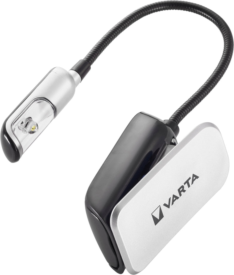 Varta 16618101421 Linterna Clip Black Silver LED 2XCR2032