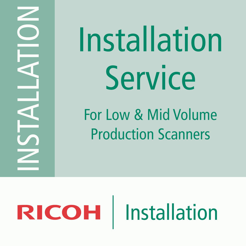 Ricoh Installation Service: For 1 Scanner