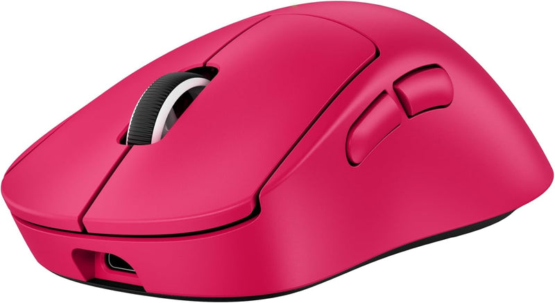 Logitech Mouse G Pro X Superlight 2 Dex Ergonómico Diestro Óptico 5 Buttons Wireless Cableado 2.4GHZ USB Pink