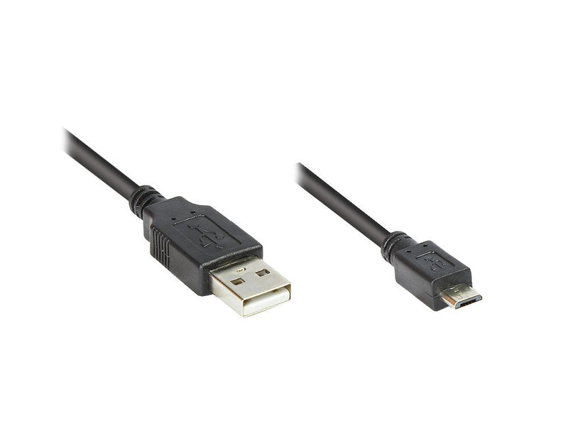 Cable Alcasa 2510-MB01 USB 1M USB 2.0 USB a Micro-usb B Black