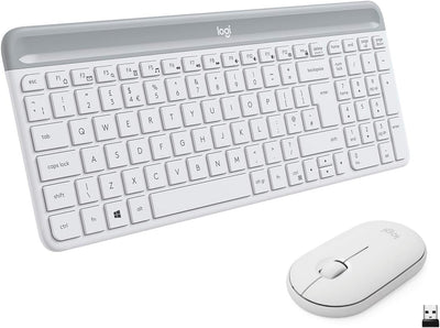 Logitech Keyboard Spanish + Mouse MK470 Wireless White — image 1