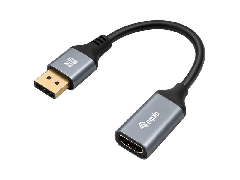 Equip Cable Hdmi-DisplayPort 1.4 8K/60HZ H/M 0.15M Silver