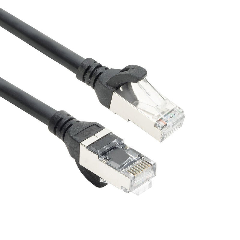 Black 7 Meters Tpe S FTP CAT.6A Ultra-flex Patch Cable Snagless With RJ45 Connectors