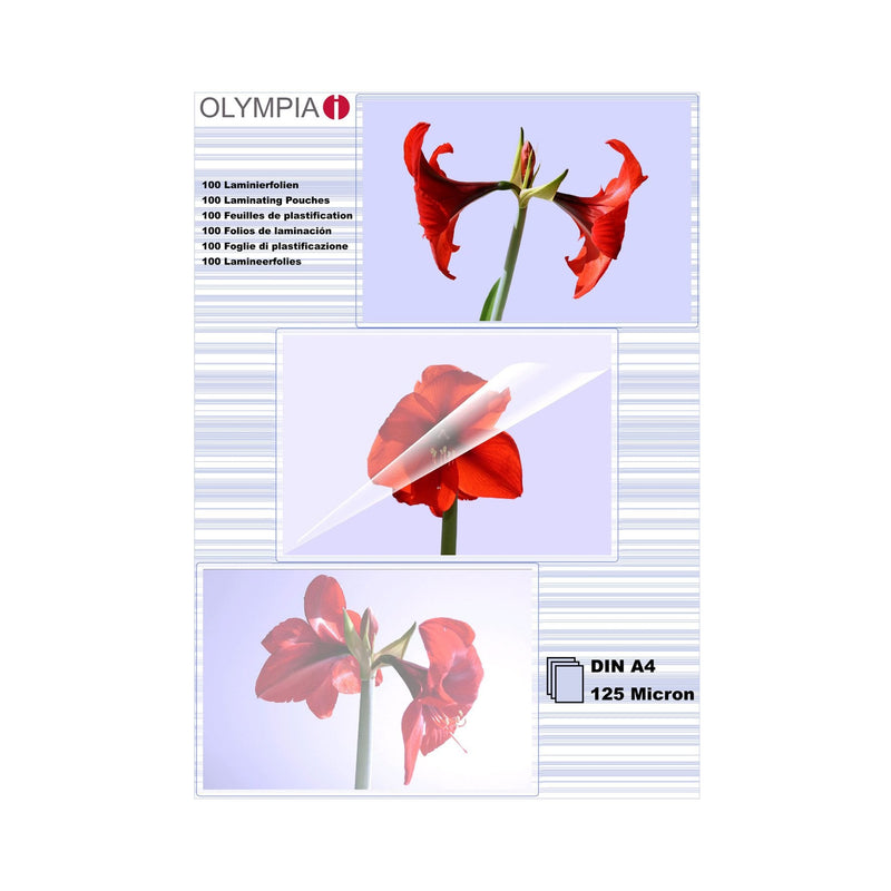 Olympia 1X100 Cases Plastificar Din A4 125 Micras 9176