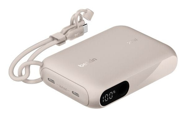 Belkin Powerbank With Display 20W 10.000MAH USB-C Sand BPB027HQSD
