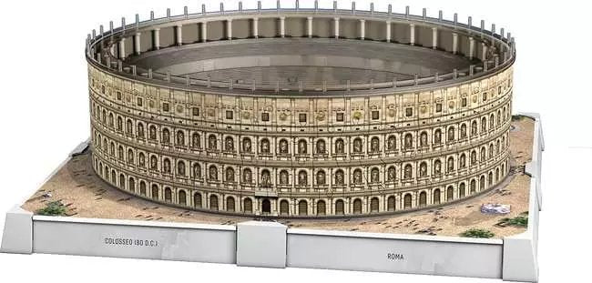 Ravensburger Puzle 3D Iconics: Coliseo Roma - Con Luz 216 Piezas 12008034