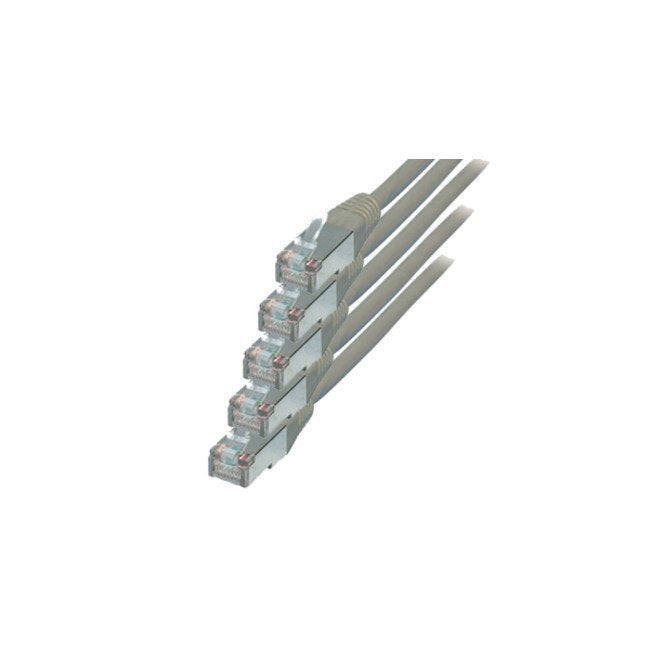 S-conn CAT.6 S/FTP 0.5M Network Cable Grey 0,5M CAT.6 S/FTP (s-STP)