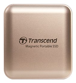 Transcend Drive SSD External 2TB USB ESD420G Type-c Magsafe Gold