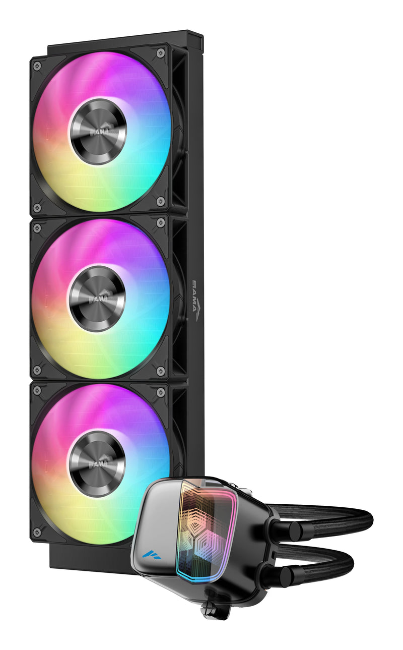Refrigeración Líquida CPU Sama L70 360 ARGB Infinity Mirror Black Retail L70-BKWAYX03-G