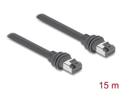 Delock Cable RJ45 Network CAT.6 Kompatibel With Starlink GEN3 - 15M Grey — image 1