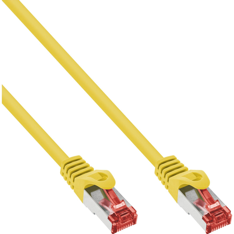 Inline Network Cable S/FTP Pimf CAT.6 250MHZ Cobre Libre Halógenos Yellow 0.3M