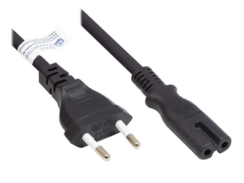Good Connections Euro-cable Power An C7 Euro 8 Bu. Black 10M — image 1