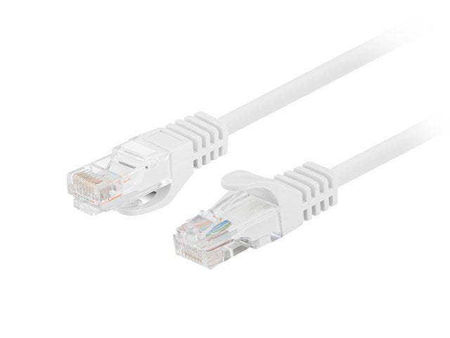 Lanberg Network Cable CAT.5E UTP 1M White 10-PACK