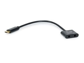 Cable Adapter USB-C a Audio Dac 2 Jack 3.5MM Female Headphone And Microphone — image 1