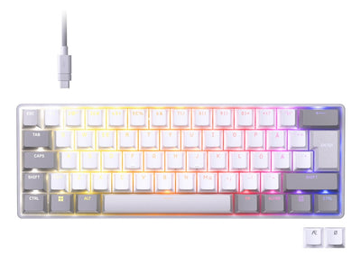 Corsair Clipper Pro Mini 60 Hall Effect Gaming Keyboard, Backlit RGB Led, Corsair Mgx Core, White Pbt Ds Keyca — image 1