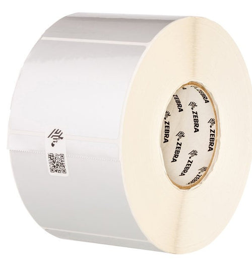 Labels Polyester 76.2MMX76.2MM Thermal Transfer Z-ultimate 3000T White Adhesive Permanente 25MM Core — image 1