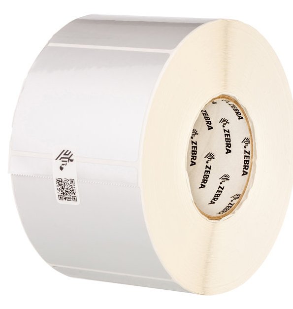 Labels Polyester 76.2MMX76.2MM Thermal Transfer Z-ultimate 3000T White Adhesive Permanente 25MM Core