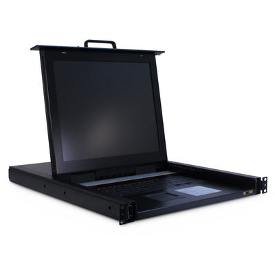 Inter-tech KVM-1708 Console Rack 43,2CM (17) 1280 X 1024 Pixels Steel Black — image 1