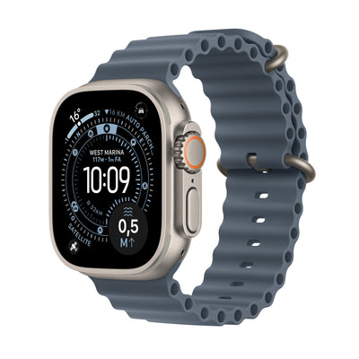 Apple Watch Watch Ultra 3 (2025) LTE 49MM Titanium Case With Ocean Band - Blue — image 1