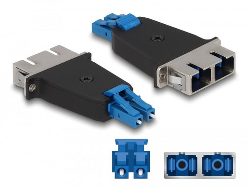 Lwl Hybrid Empalme Lc Duplex Connector Male a Sc Duplex Connector Female Blue — image 1