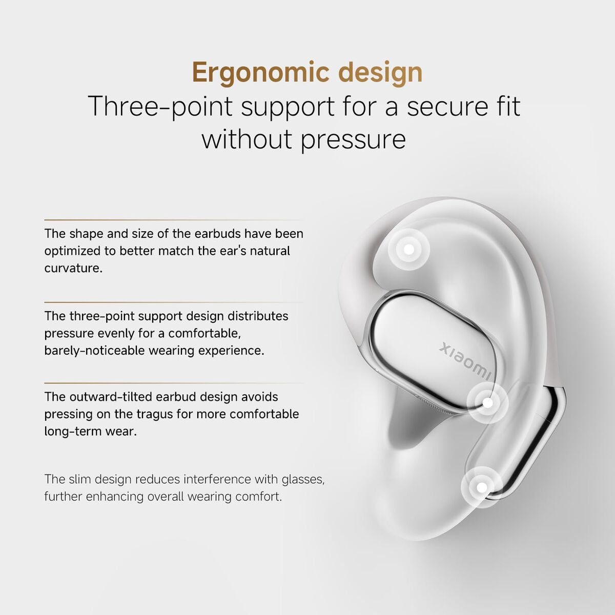 Xiaomi Headphones Xiaomi Openwear Stereo Pro Gold