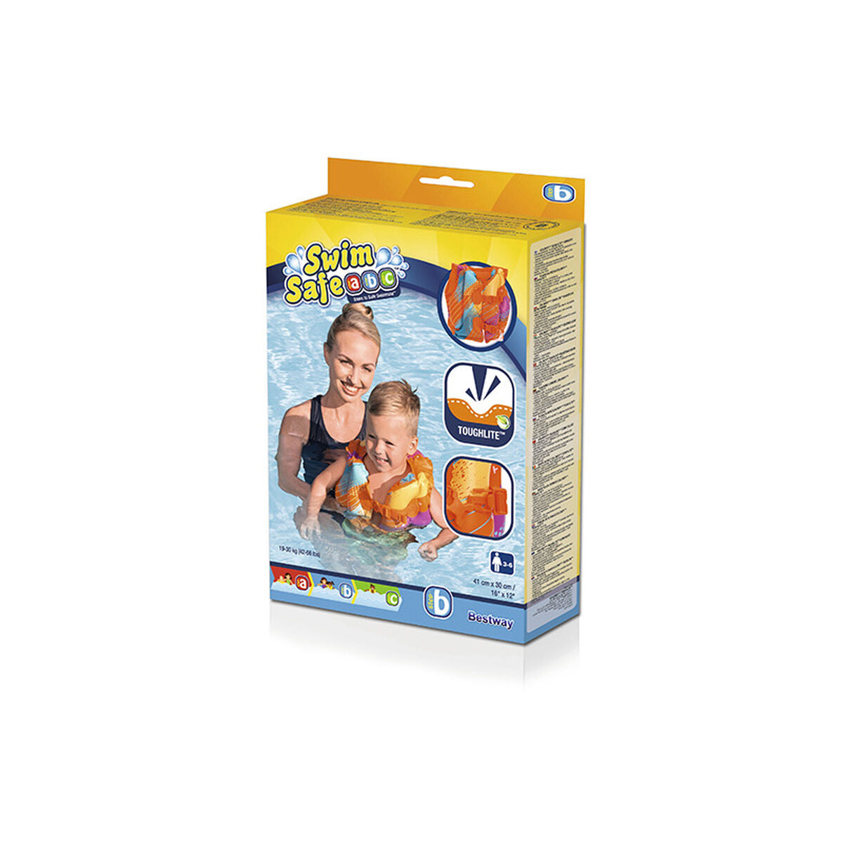Bestway Inflatable Vest Baby Safety 41X30 Cm 3-6 Years Beach Pool 32272