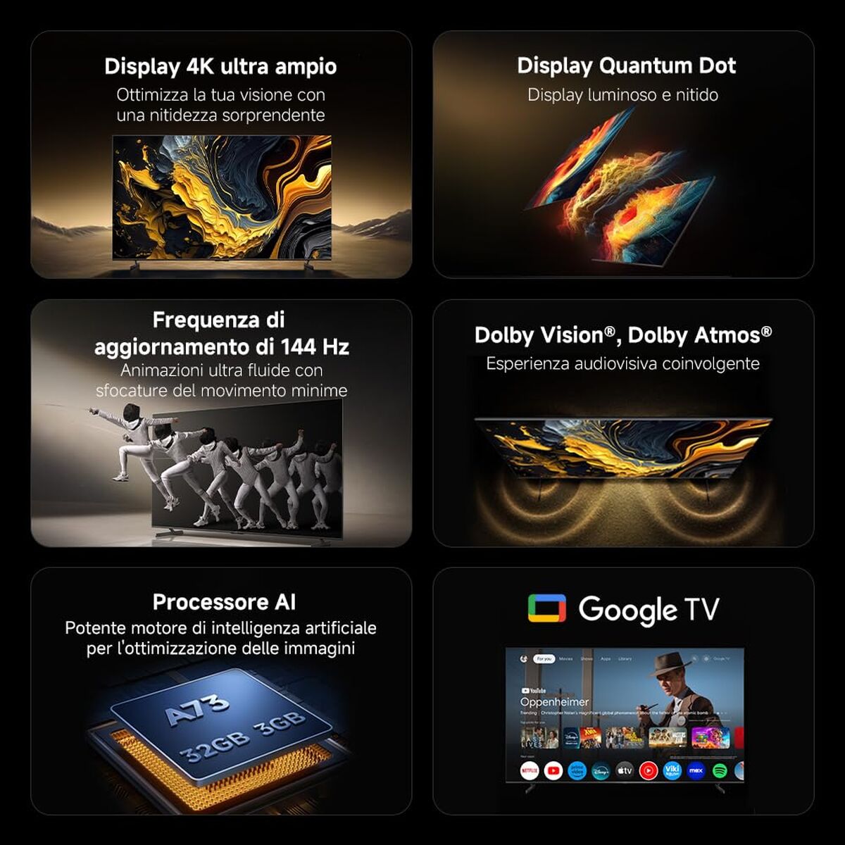 Xiaomi Smart Tv Xiaomi Ela5692Eu 100" 4K Ultra Hd Led Hdr Qled (Refurbished A)