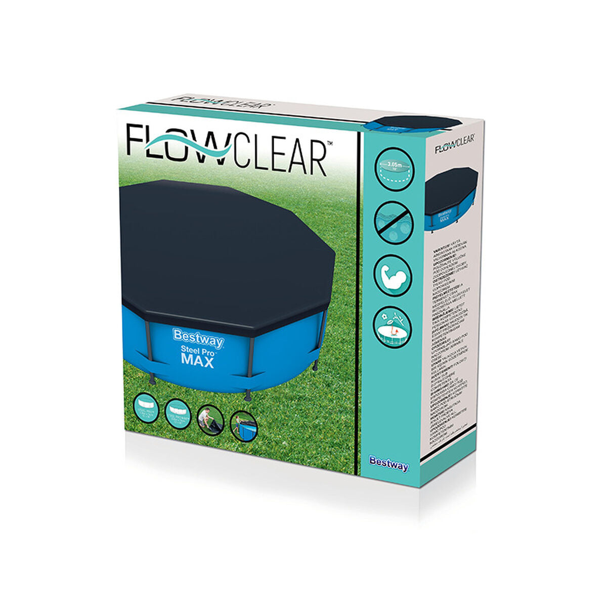 Bestway Swimming Pool Cover Bestway Black Ø 305 Cm (1 Unit)