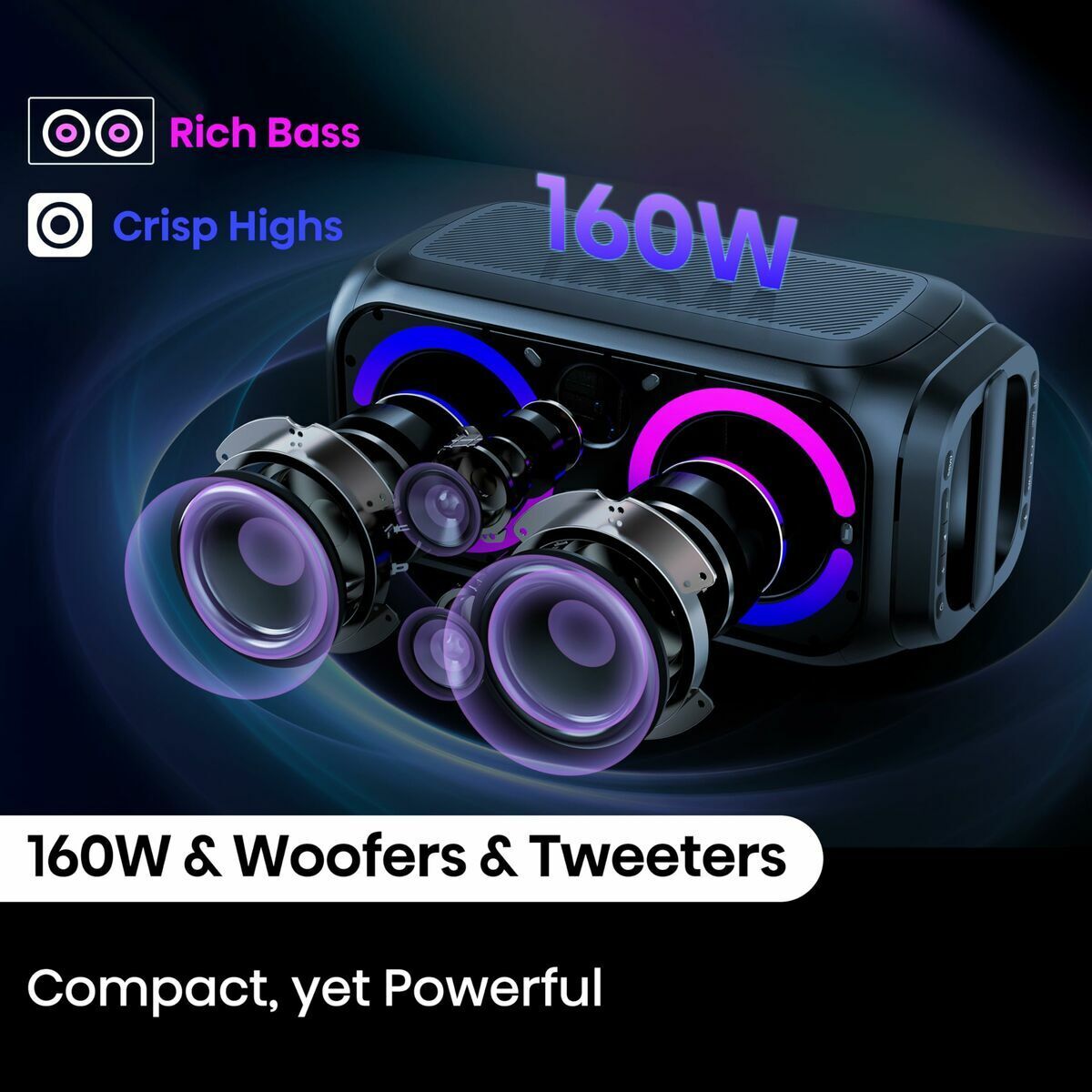 Hisense Portable Bluetooth Speakers Hisense Pr160 Black