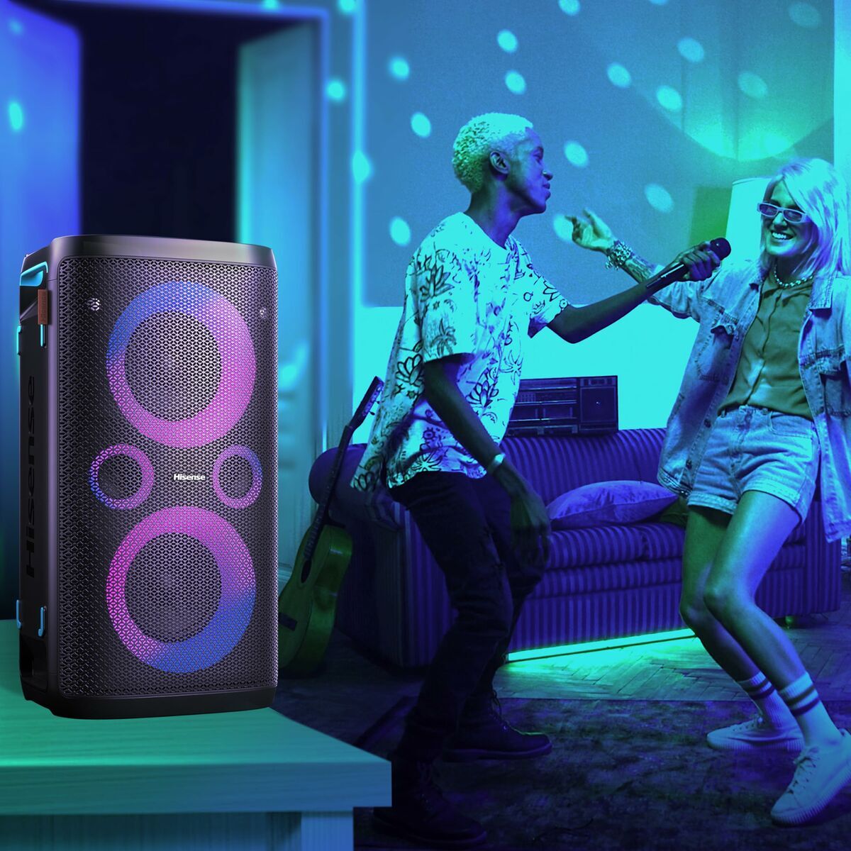Hisense Portable Bluetooth Speakers Hisense Party Storm Black 300 W