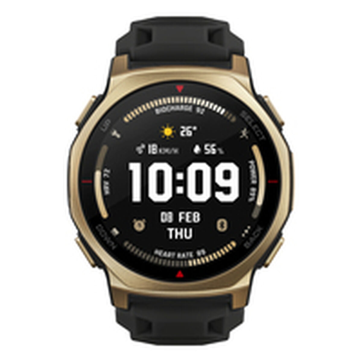 Amazfit Smartwatch Amazfit W2548Gl1N Black Golden Ø 44 Mm