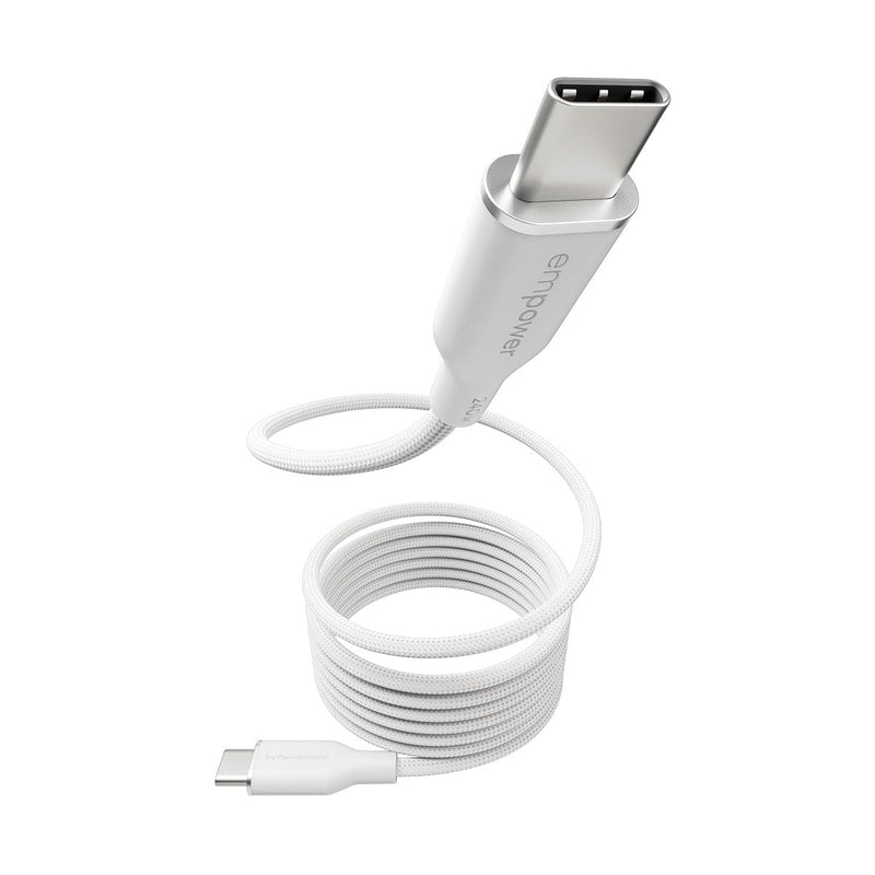 Panzerglass Empower™ By ® Magnetic 240W USB-C To USB-C USB Cable 2.0 1.5M Silver White USB Cable White