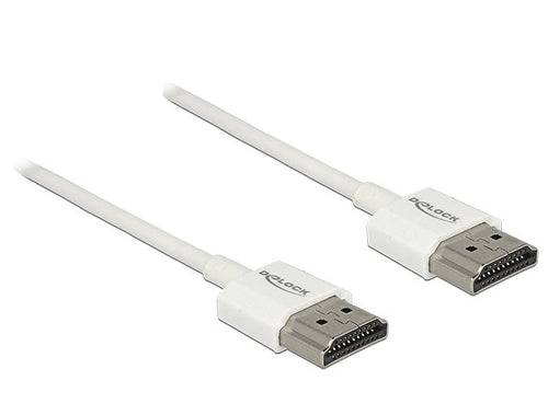Delock HDMI Cable High Speed With Ethernet - Hdmi-a Male Hdmi-a Male 3D 4K 1,5M Thin High Quality — image 1
