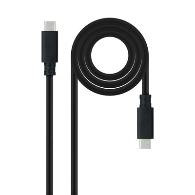 Nanocable USB Cable 3.1 GEN2 5A USB-C/M-usb-c/M 2M - Black — image 1