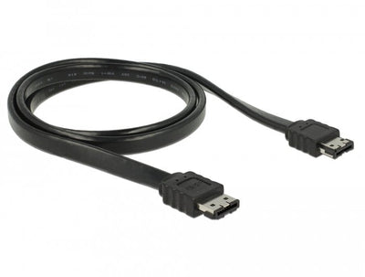 Delock 85640 Cable ESATA 3GB/S Female ESATA Female 1M Black — image 1