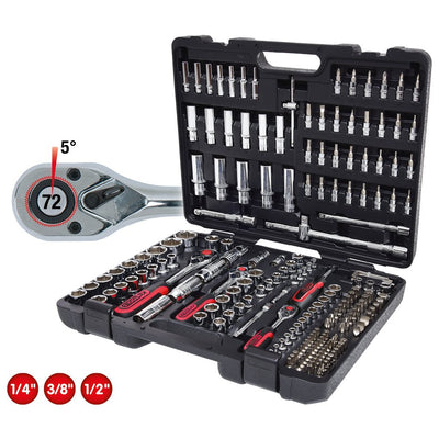 Ks Tools 1/4 +3/8 +1/2 195TLG Chromeplus Steckschl.-satz — image 1