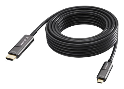 USB Cable C a HDMI 15M 4K a 60 HZ Connectors Chapados Oro DP 1.2 HDMI 2.0 Supports Cec Edid Hdr Hdcp 2.2 USB C — image 1