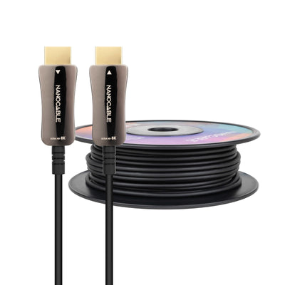 Nanocable HDMI Cable V2.1 Aoc Male a HDMI V2.1 Male 50M - 8K@60HZ 4K@120HZ 48Gbps - Black — image 1