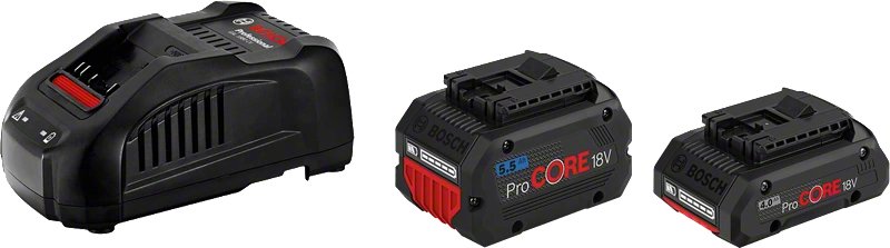 Bosch Battery Procore Akku-kit 18V 4,0AH + 5,5AH + Gal 1880 Cv