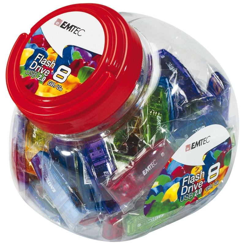 Emtec Usb-stick 32GB C410 USB 2.0 Candy Jar 80 Pcs.