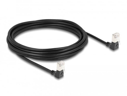 Delock Network Cable RJ45 CAT.6A S/FTP Slim 90° Unten / Unten Angular 5M — image 1