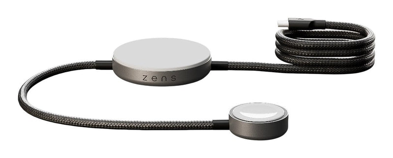 Zens Charging Cable Pro 2 Aluminum - QI2 Apple Watch - Black