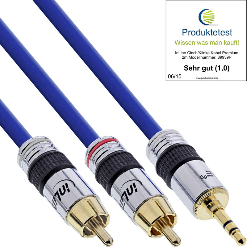 Inline Cable Audio Premium 2X Rca Male a Male 3,5MM 0,5M