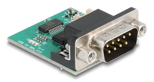 Delock USB a RS-232 Convertidor Ftdi FT231XS USB 2.0 Connector Male Poste a D-sub 9